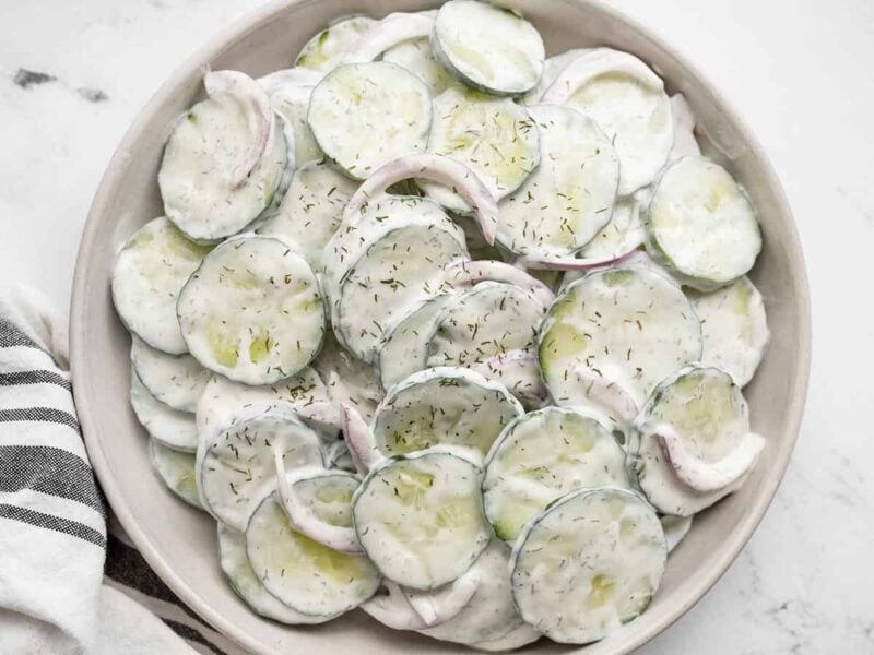 Creamy Cucumber Salad Budget Bytes