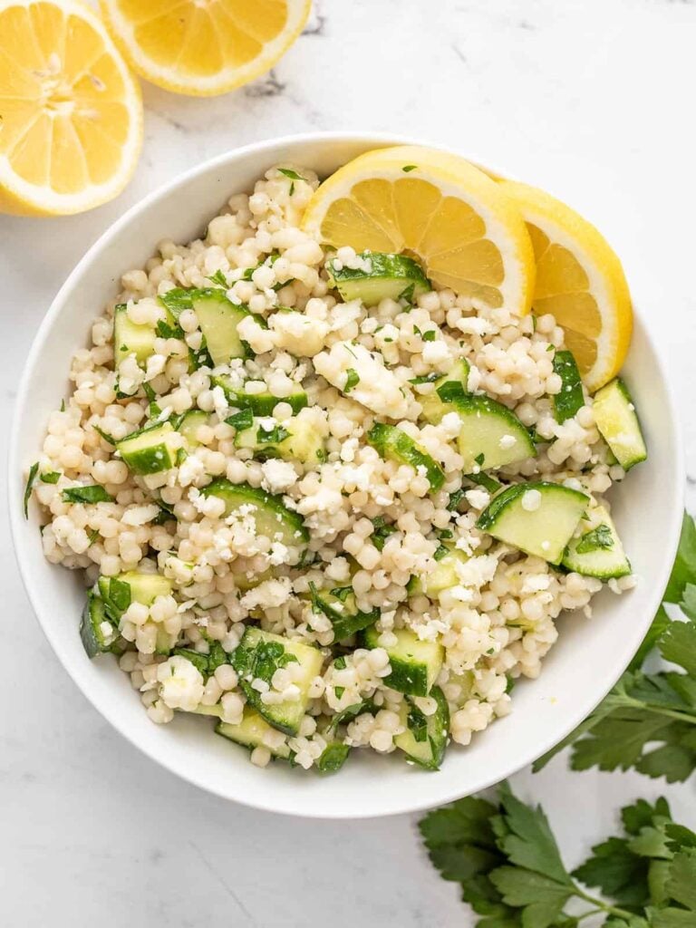 Lemony Cucumber Couscous Salad Budget Bytes