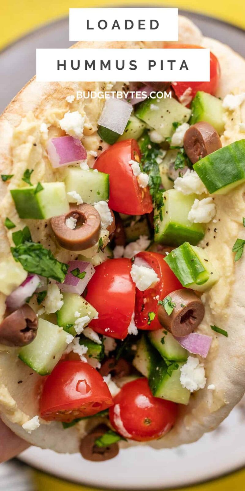 Loaded Hummus Pitas – Budget Bytes