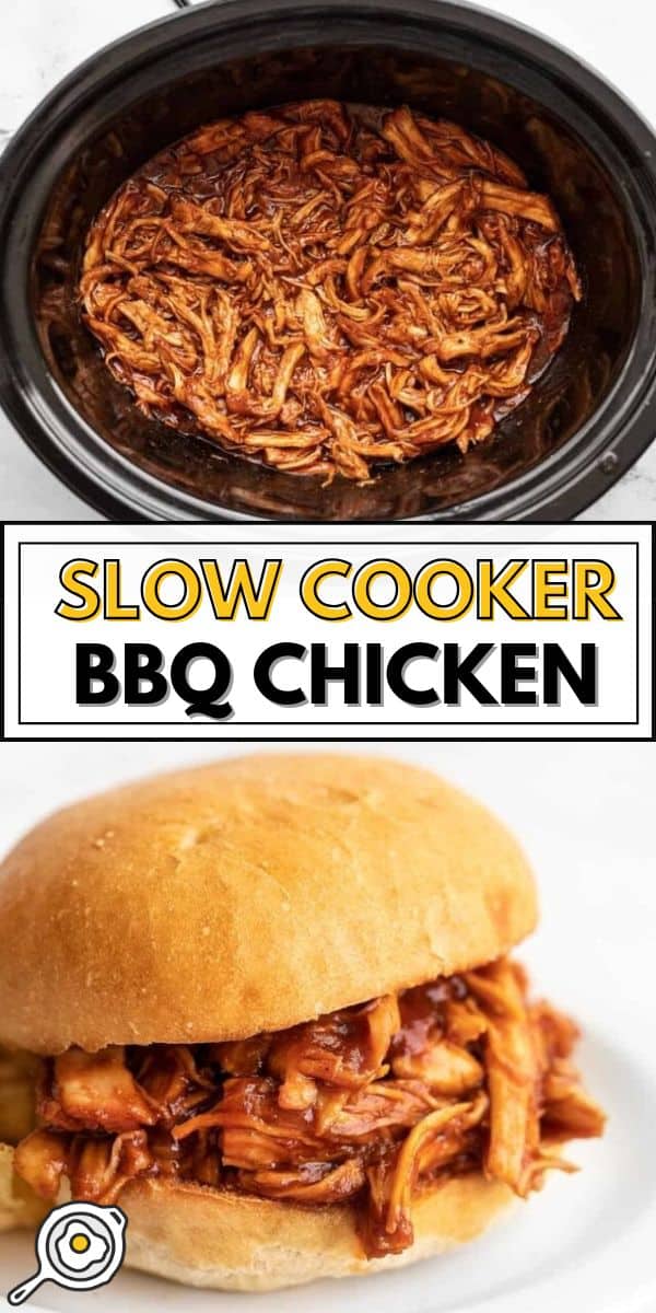 Slow Cooker BBQ Chicken pin image