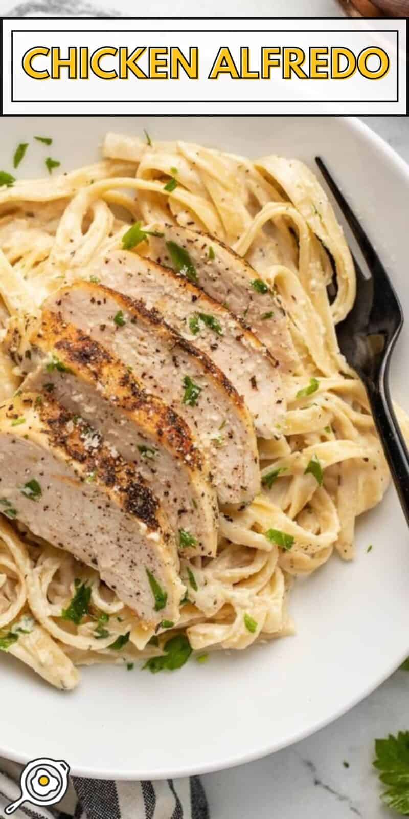 chicken alfredo pin image