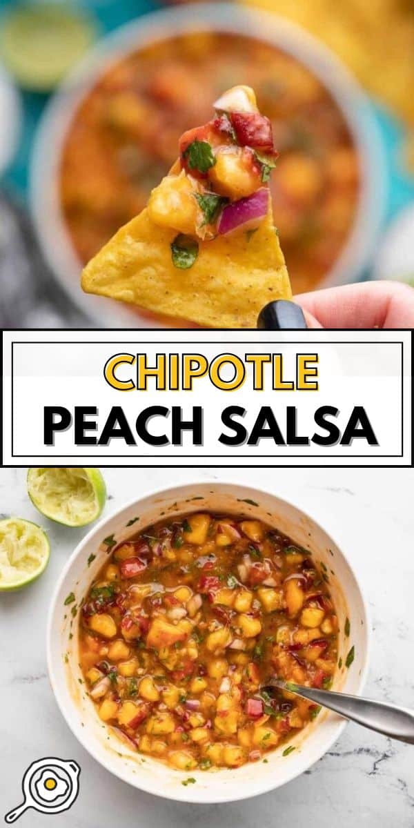 Chipotle Peach Salsa pin image