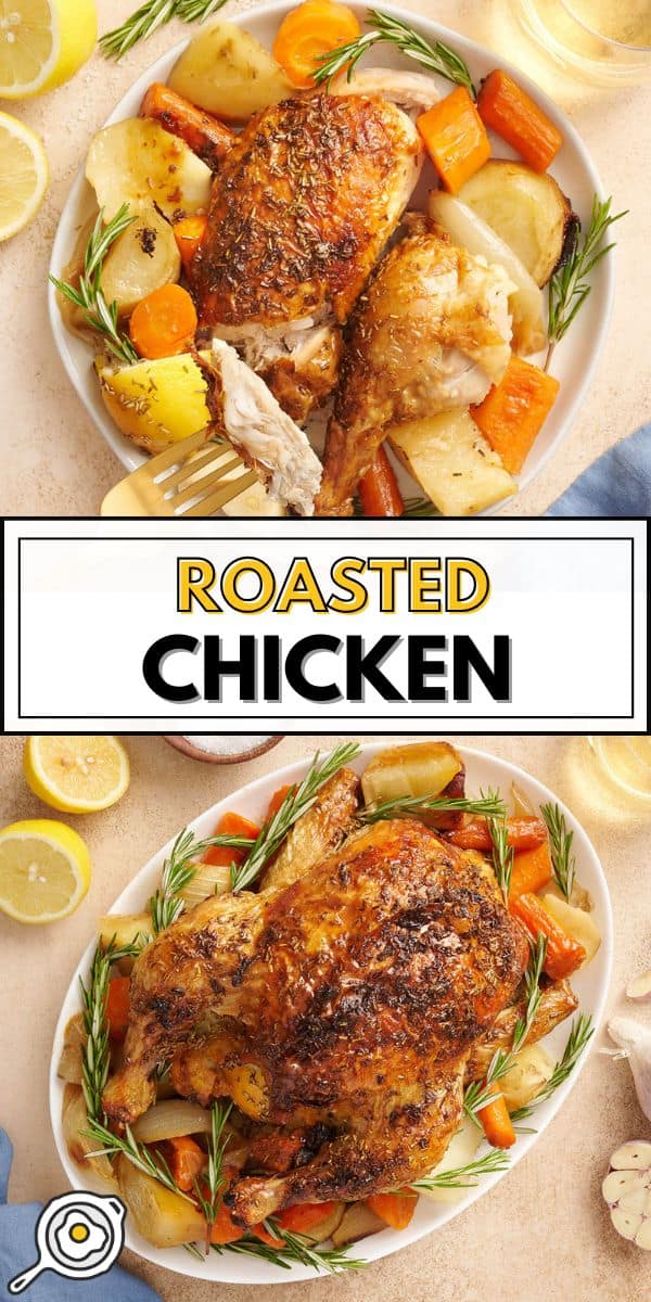 roasted chicken pin image