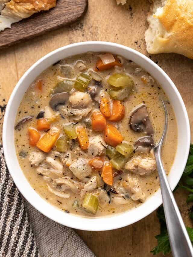 Turkey and Wild Rice Soup Budget Bytes