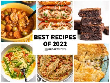 Collage of recipe photos with title text in the center.