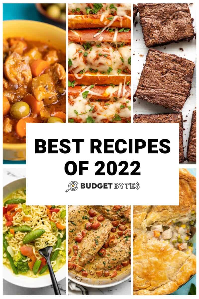 Collage of recipes images with title text in the center.