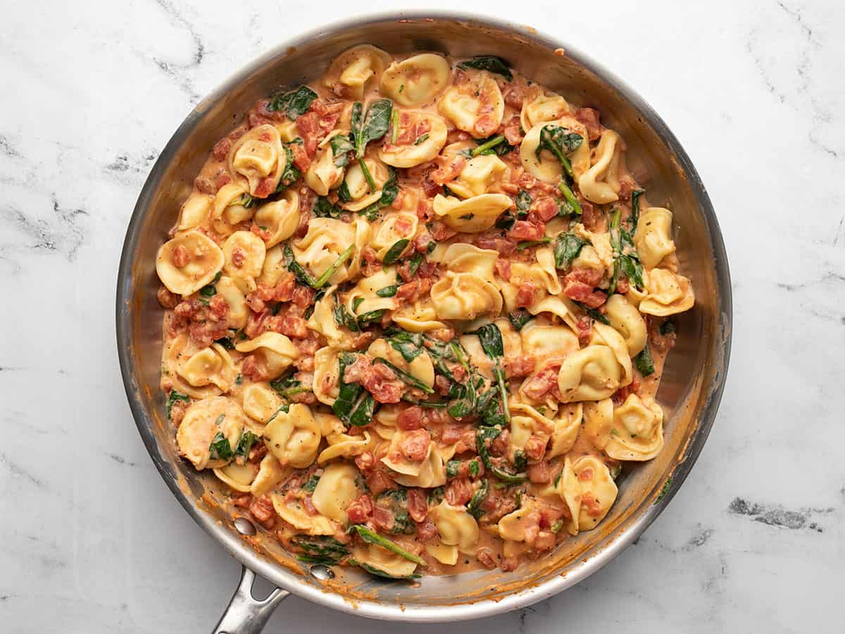 Spinach Tortellini Skillet - Budget Bytes