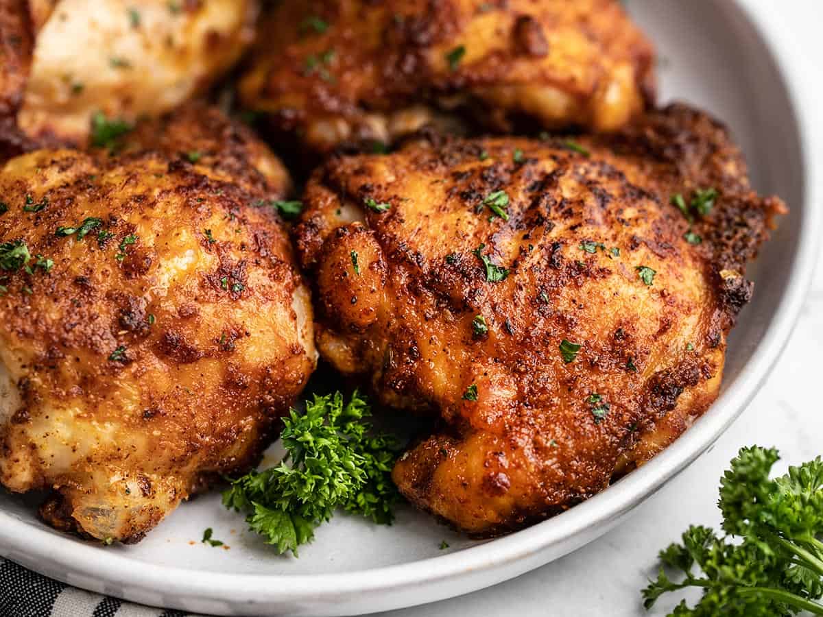 Air Fryer Chicken Thighs - Budget Bytes