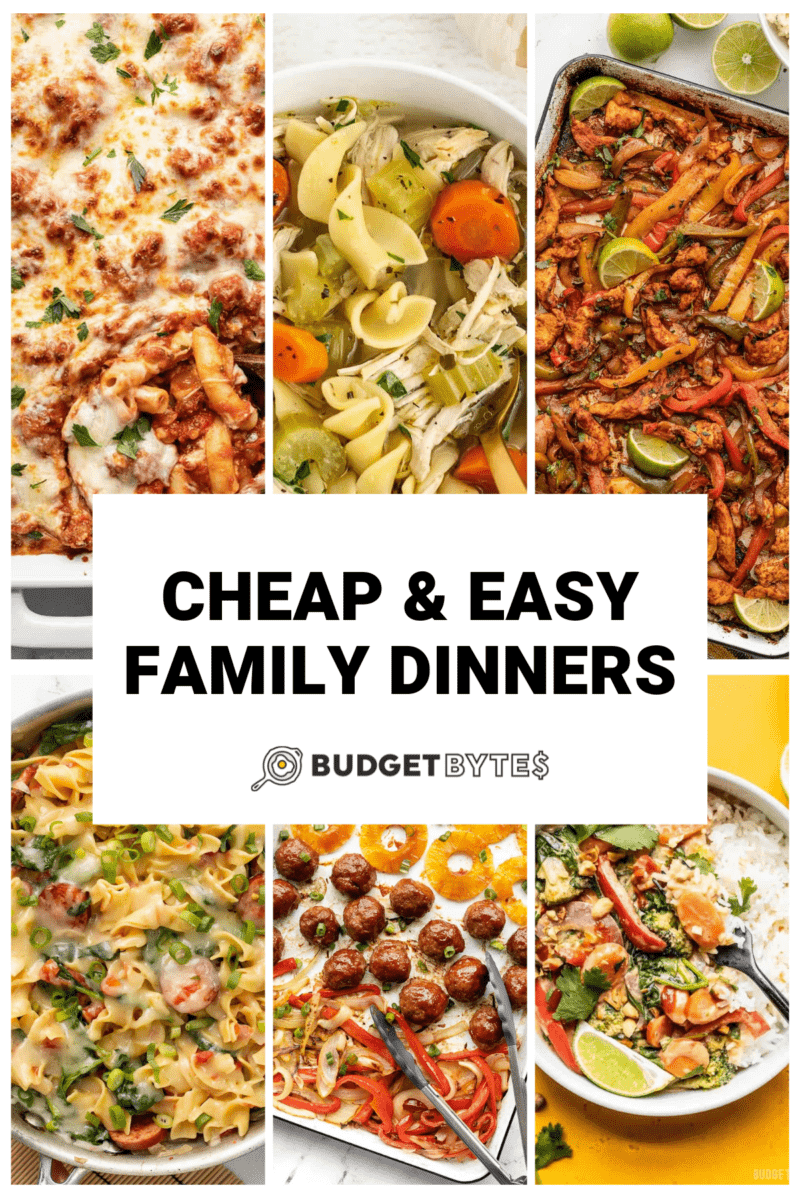 Affordable family recipes