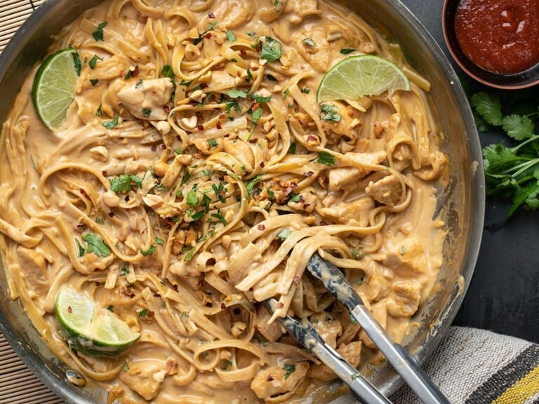 Peanut Noodles with Chicken Budget Bytes