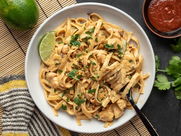 Peanut Noodles with Chicken Budget Bytes