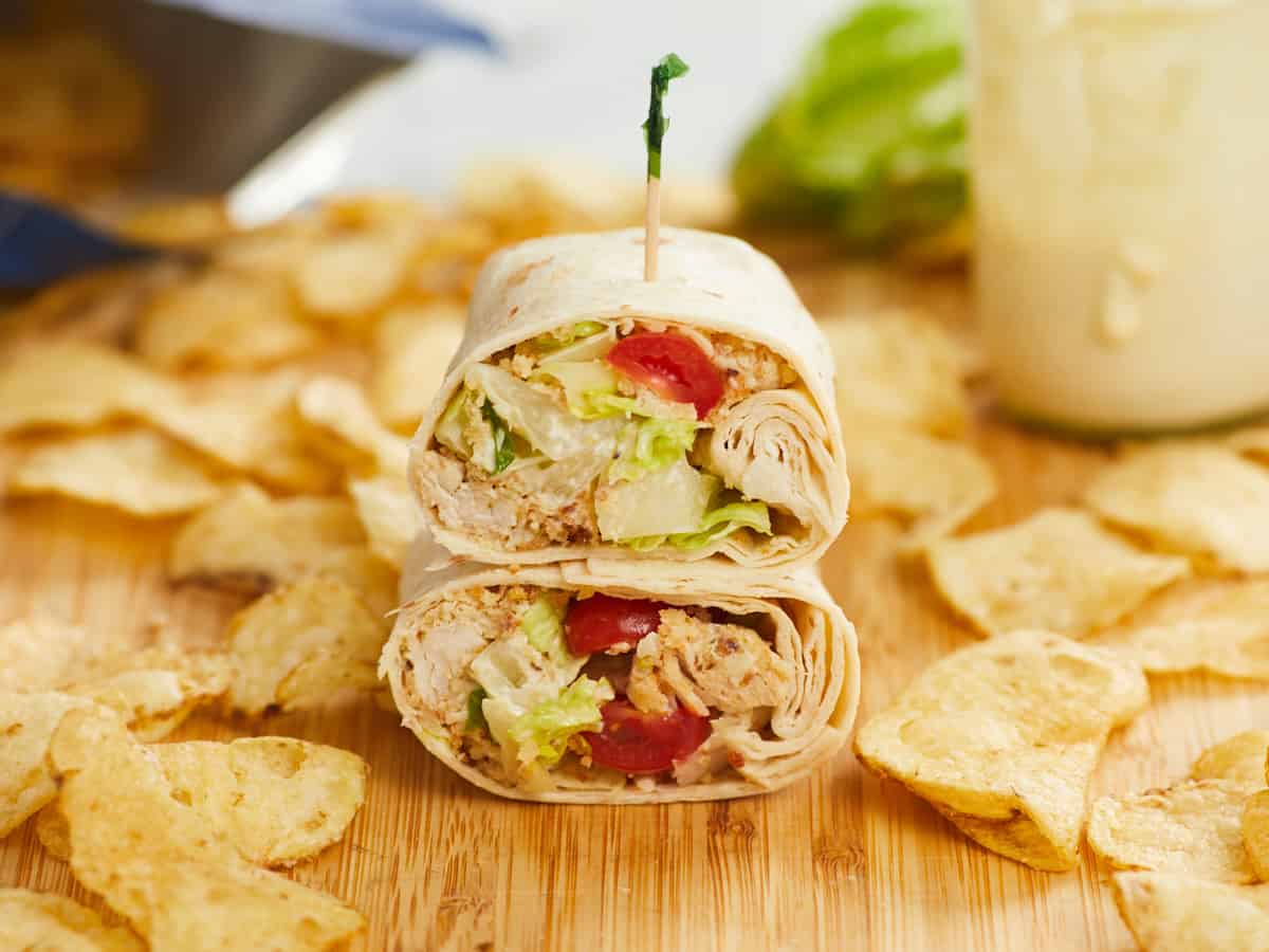 Chicken Caesar Wrap - Tastes Better From Scratch