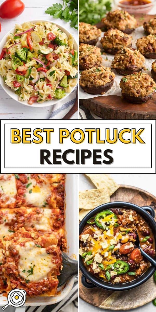 best potluck recipes pin image