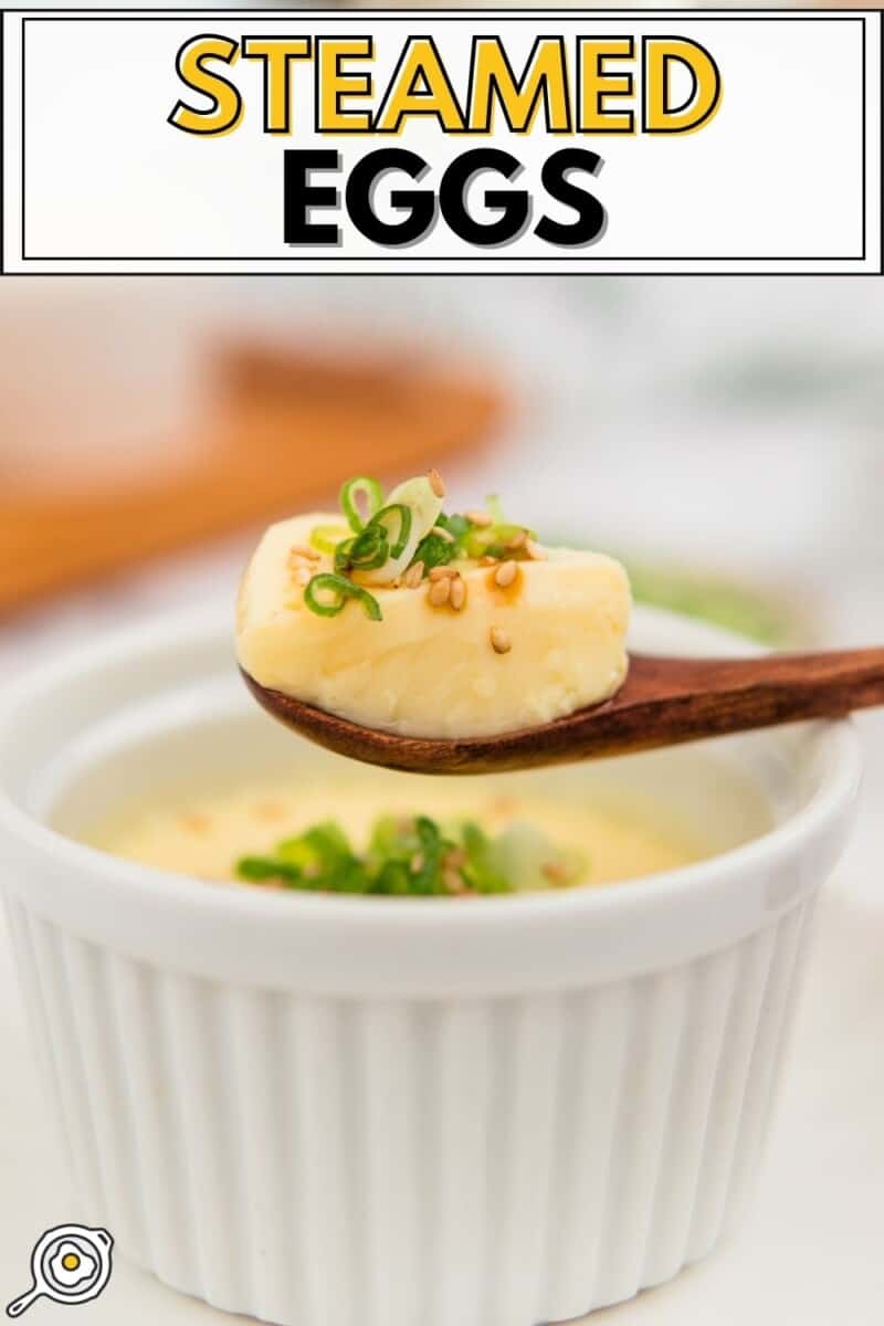 Silky Steamed Eggs With Mushrooms Recipe