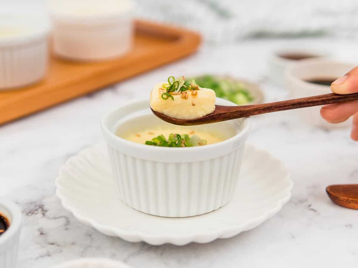 Chinese steamed eggs, a perfectionist's guide (蒸蛋羹) - Red House Spice