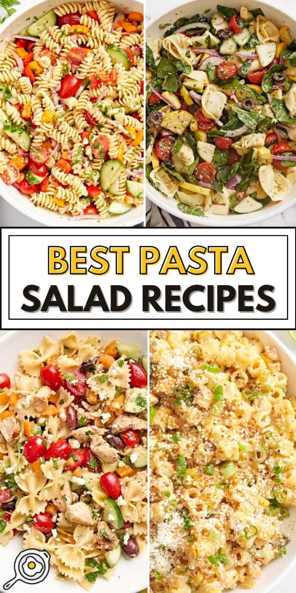 best pasta salad recipes pin image
