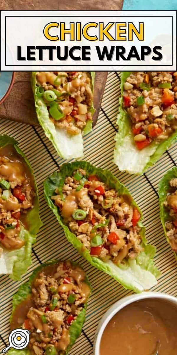 Chicken Lettuce Wraps pin image