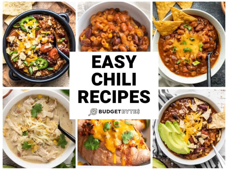 Easy Chili Recipes Budget Bytes