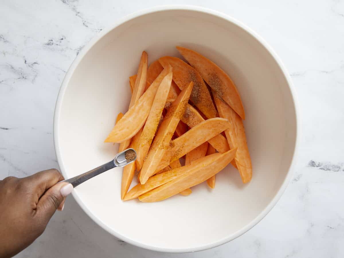 Air Fryer Sweet Potato Fries - Budget Bytes