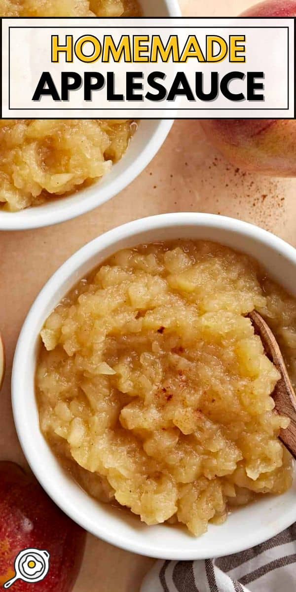 homemade applesauce pin image