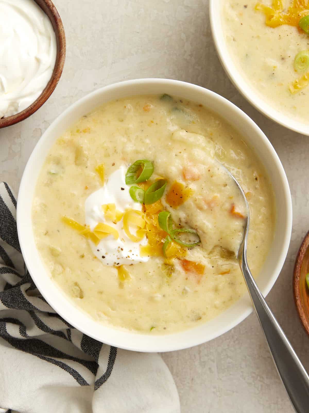 Crockpot Potato Soup Recipe (& VIDEO!) - Loaded Potato Soup