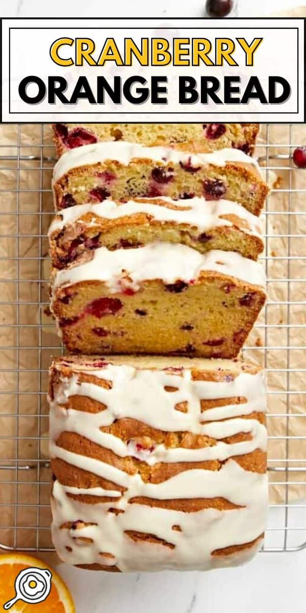 cranberry orange bread pin image