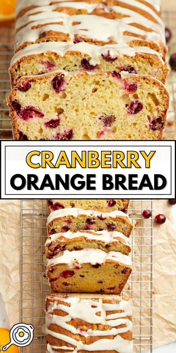 cranberry orange bread pin image