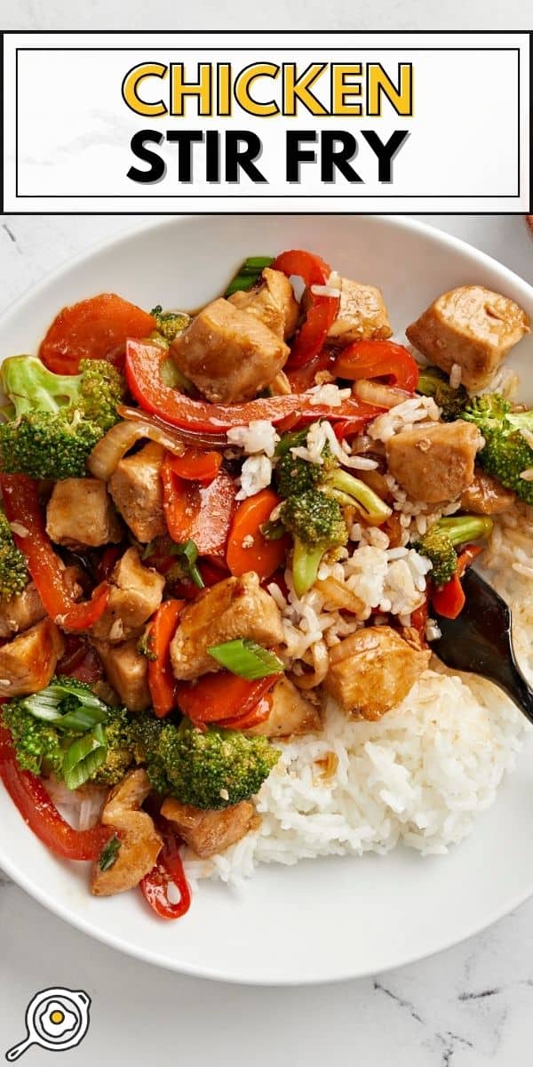 chicken stir fry pin image