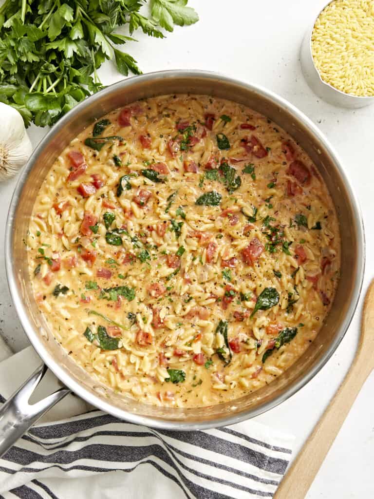 Tuscan Orzo (One Pot Italian Recipe) - Budget Bytes