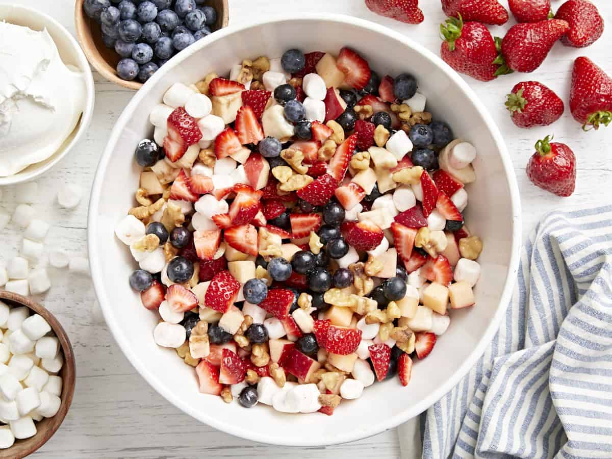 Red White and Blue Fruit Salad