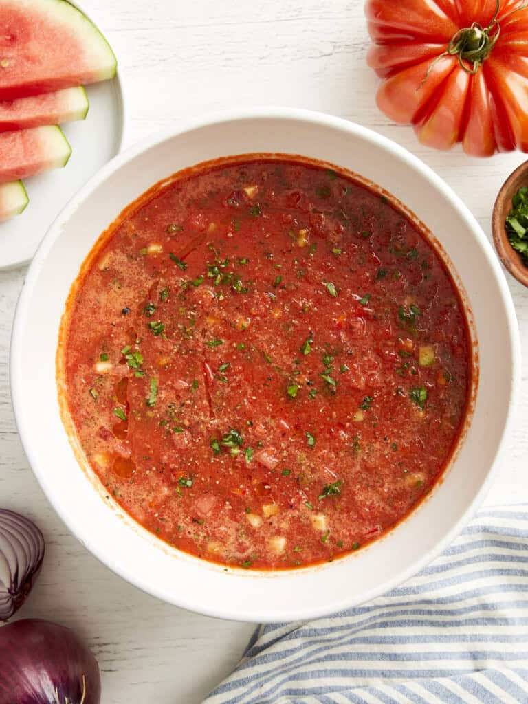 Watermelon Gazpacho - Budget Bytes