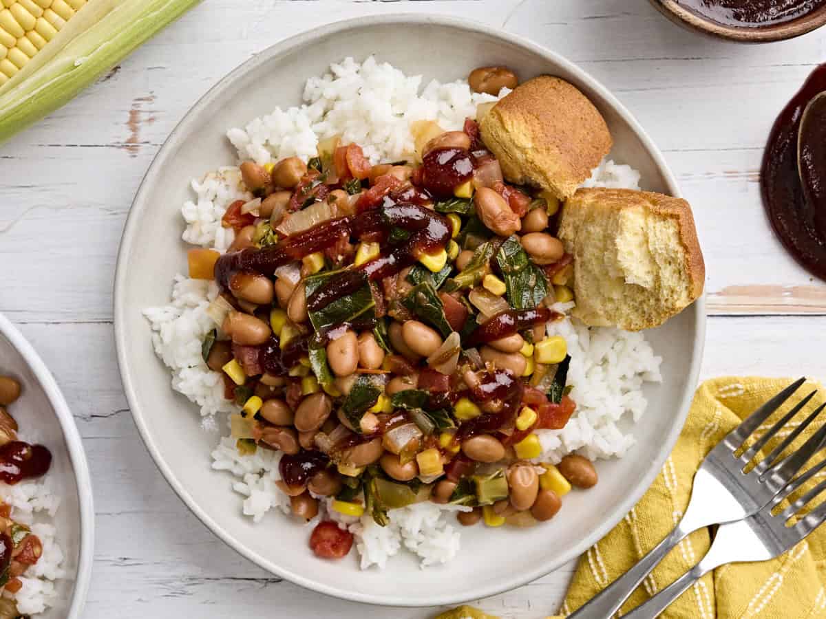 BBQ Beans and Greens
