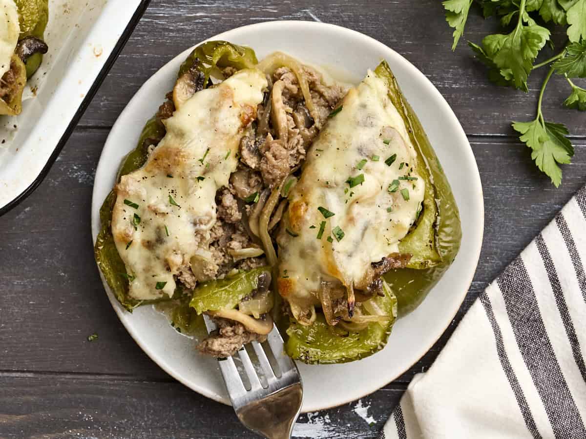 Philly Cheesesteak Stuffed Peppers