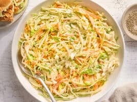 coleslaw in a bowl