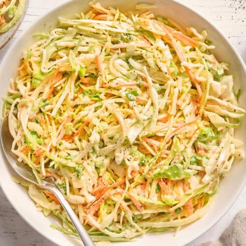 coleslaw in a bowl