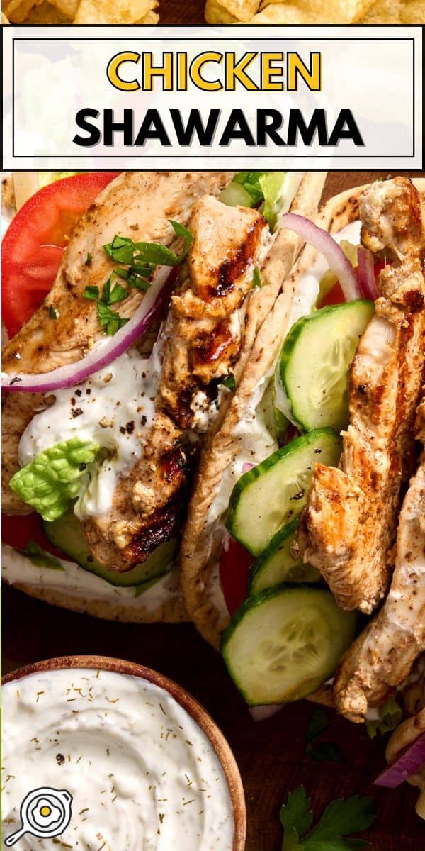 chicken shawarma pin image