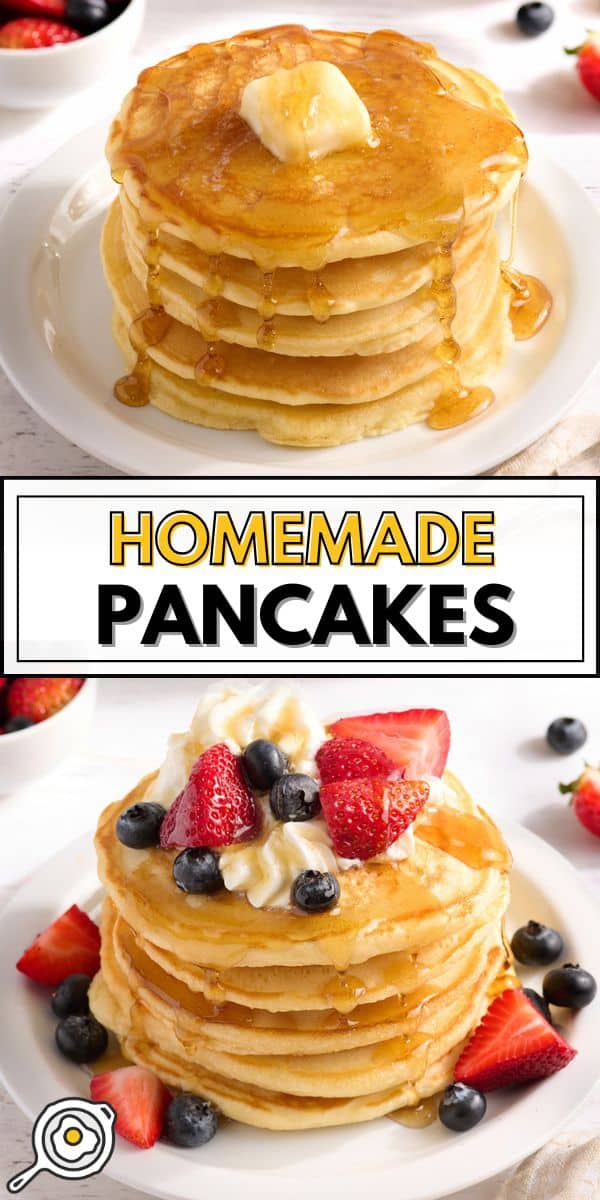 Homemade Pancakes pin image
