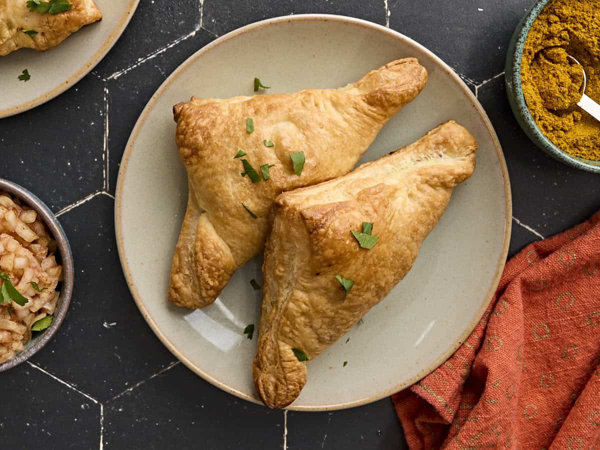 Easy Puff Pastry Samosas