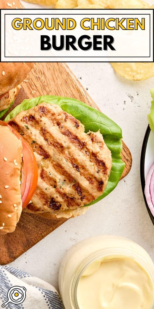 chicken burger pin image