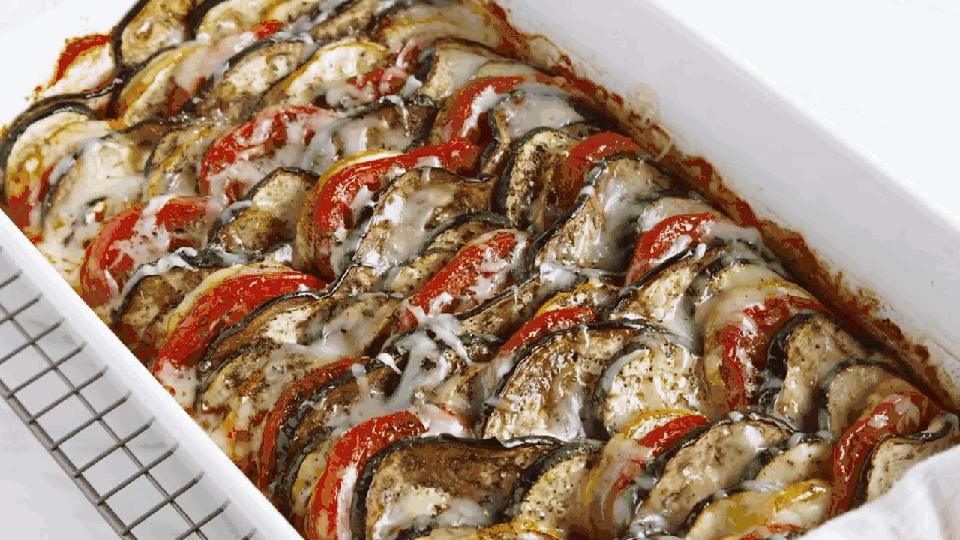ratatouille garnished with parsley