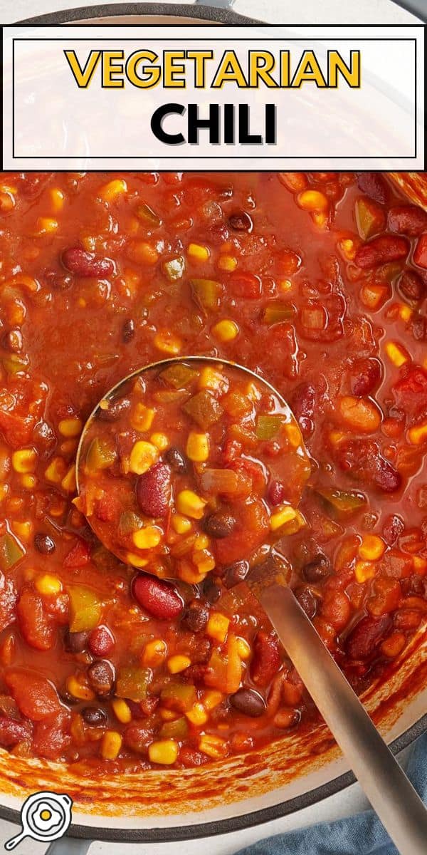 vegetarian chili pin image