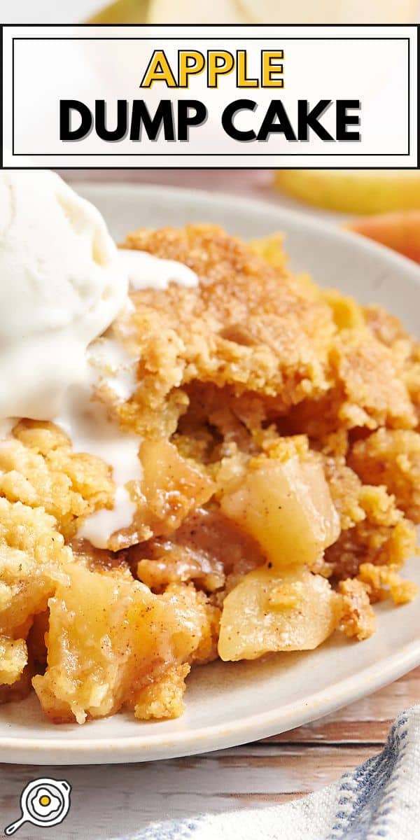 apple dump cake pin image