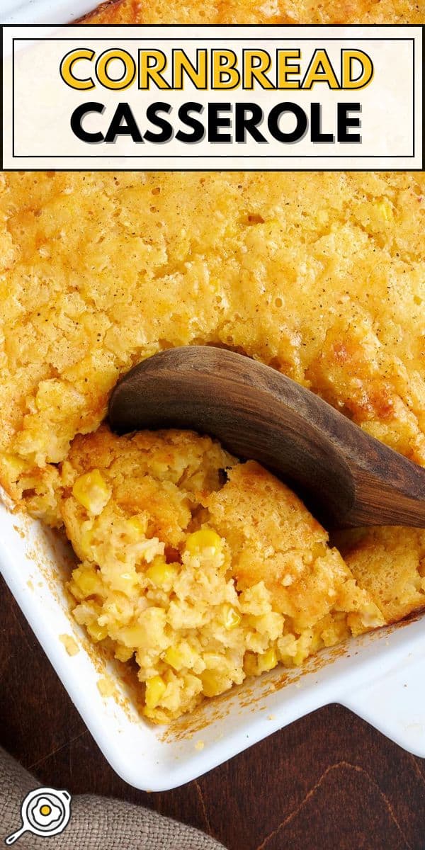 cornbread casserole pin image