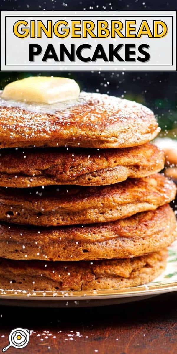 Gingerbread Pancakes pin image