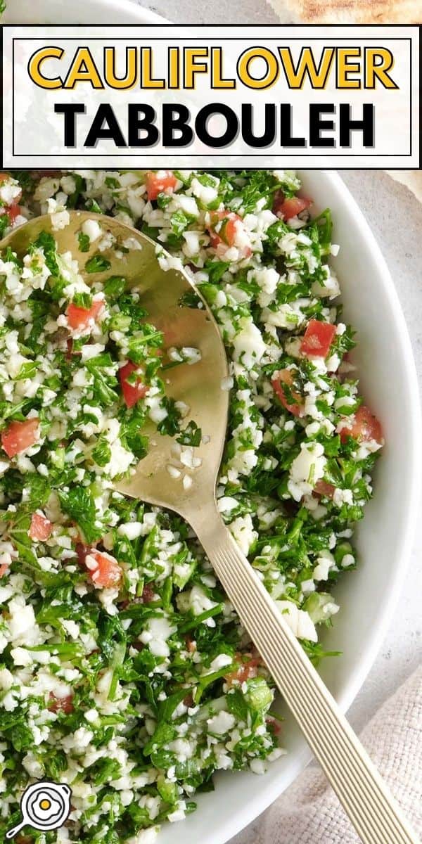 cauliflower tabbouleh pin image