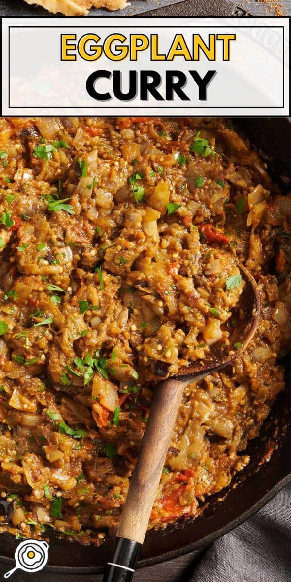 eggplant curry pin image