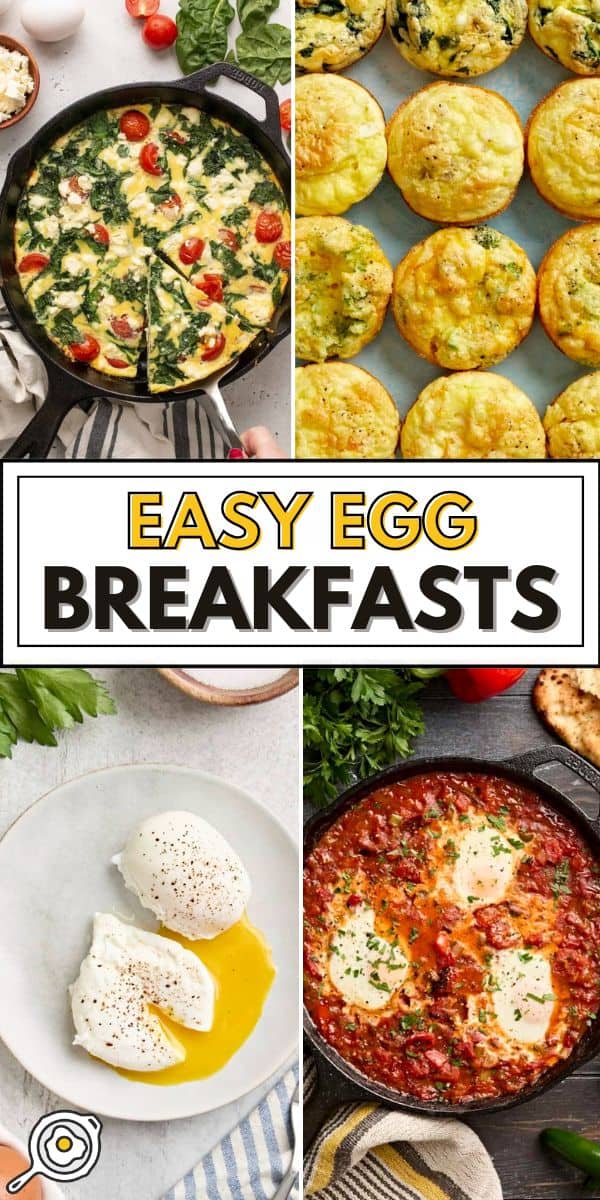 easy egg breakfast pin image
