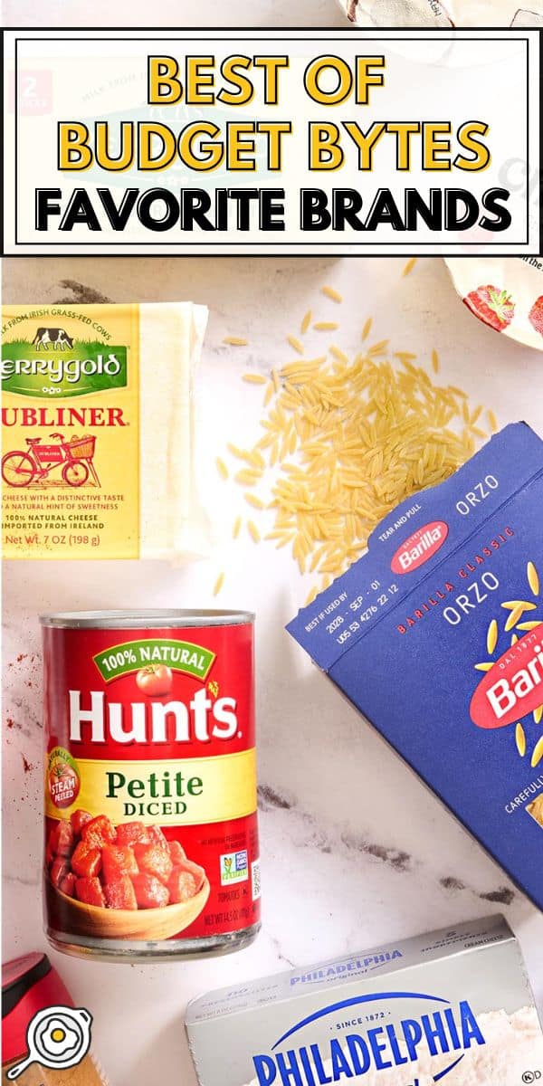 best of budget bytes pin image