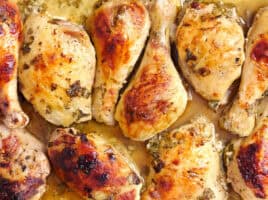greek chicken up close