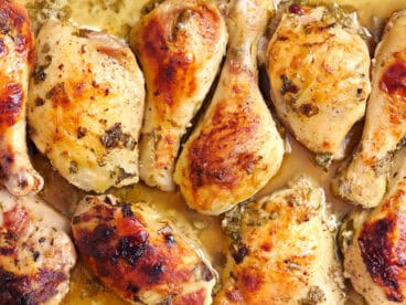 greek chicken up close